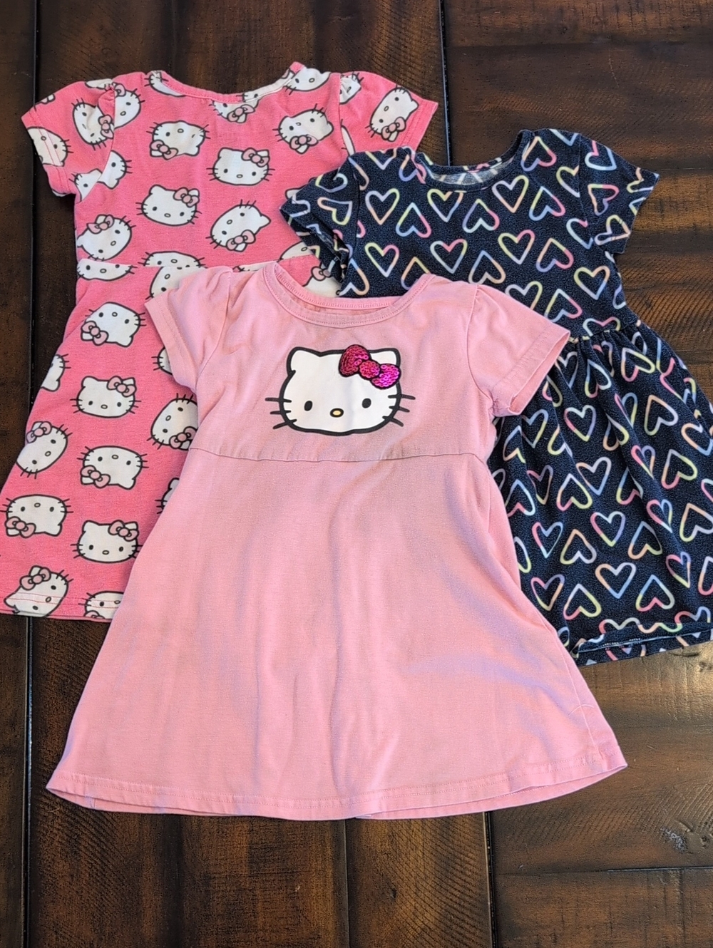 Hello Kitty Light Pink Short-Sleeve Dress Bundle Size 4T